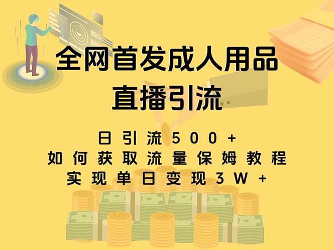 最新全网独创首发，成人用品直播引流获客暴力玩法，单日变现3w保姆级教程狐狸致富吧-狐狸副业网-扶苏副业网狐狸致富吧