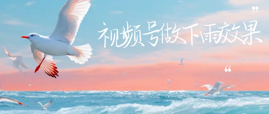 视频号做下雨视频一个账号一周涨粉10W+年入100w狐狸致富吧-狐狸副业网-扶苏副业网狐狸致富吧