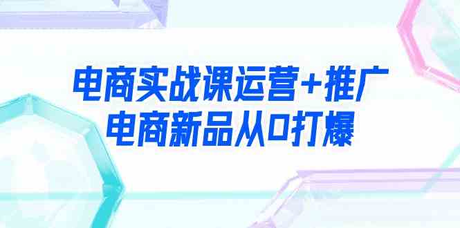 （9313期）电商实战课运营+推广，电商新品从0打爆（99节视频课）狐狸致富吧-狐狸副业网-扶苏副业网狐狸致富吧