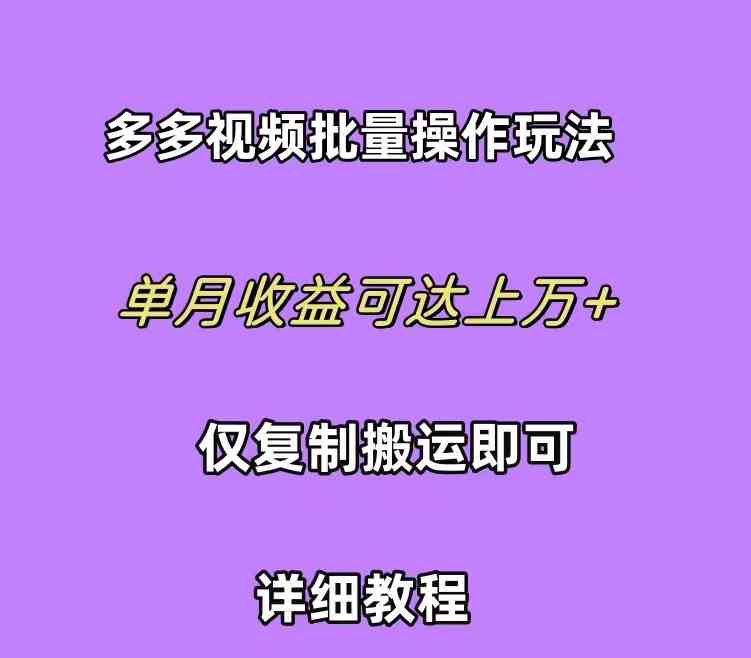 （10029期）拼多多视频带货快速过爆款选品教程 每天轻轻松松赚取三位数佣金 小白必…狐狸致富吧-狐狸副业网-扶苏副业网狐狸致富吧