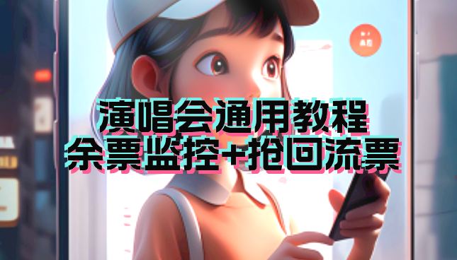 演唱会通用_余票监控+抢回流票（教程+软件）狐狸致富吧-狐狸副业网-扶苏副业网狐狸致富吧
