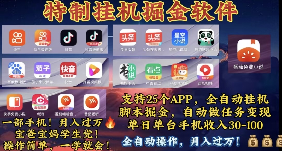 （10703期）月入过万 24小时全自动无脑挂机，操作简单！狐狸致富吧-狐狸副业网-扶苏副业网狐狸致富吧
