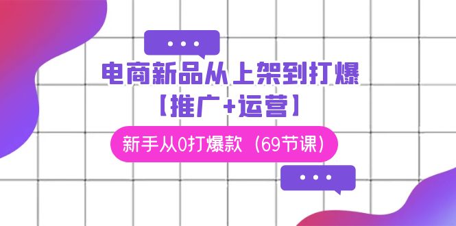 电商新品从上架到打爆【推广+运营】，新手从0打爆款（69节课）狐狸致富吧-狐狸副业网-扶苏副业网狐狸致富吧