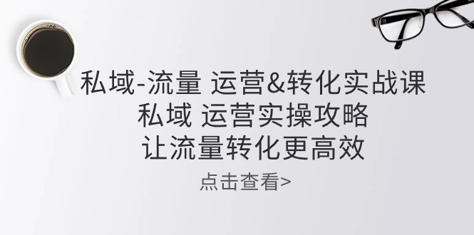 私域流量运营&转化实操课：私域运营实操攻略，让流量转化更高效狐狸致富吧-狐狸副业网-扶苏副业网狐狸致富吧