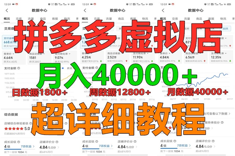 拼多多虚拟电商训练营月入40000+，全网最详细，你做你也行，暴利稳定长久狐狸致富吧-狐狸副业网-扶苏副业网狐狸致富吧