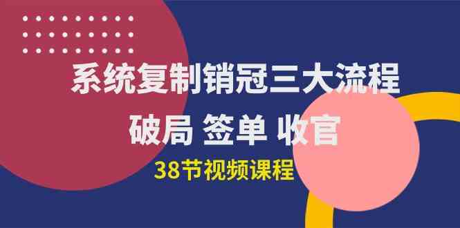 （10171期）系统复制 销冠三大流程，破局 签单 收官（38节视频课）狐狸致富吧-狐狸副业网-扶苏副业网狐狸致富吧