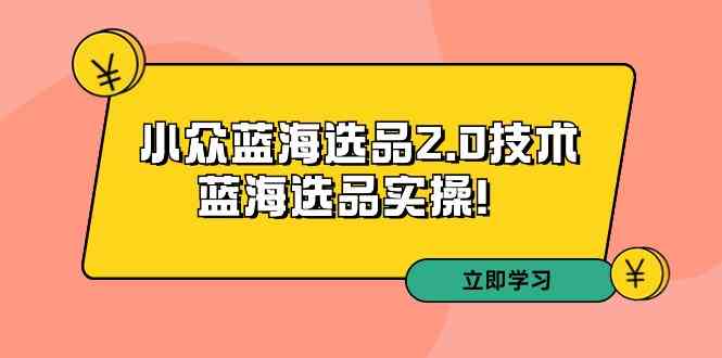 （9189期）拼多多培训第33期：小众蓝海选品2.0技术-蓝海选品实操！狐狸致富吧-狐狸副业网-扶苏副业网狐狸致富吧